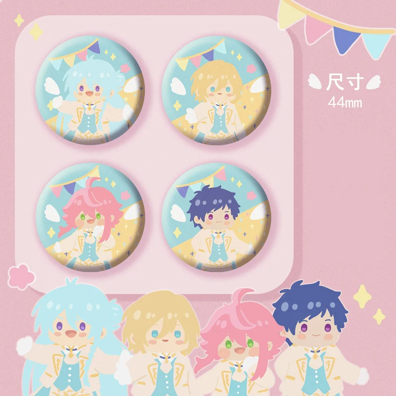 

4pcs Anime Badge Ensemble Stars Himemiya Tori Hibiki Wataru Pin Brooch Button