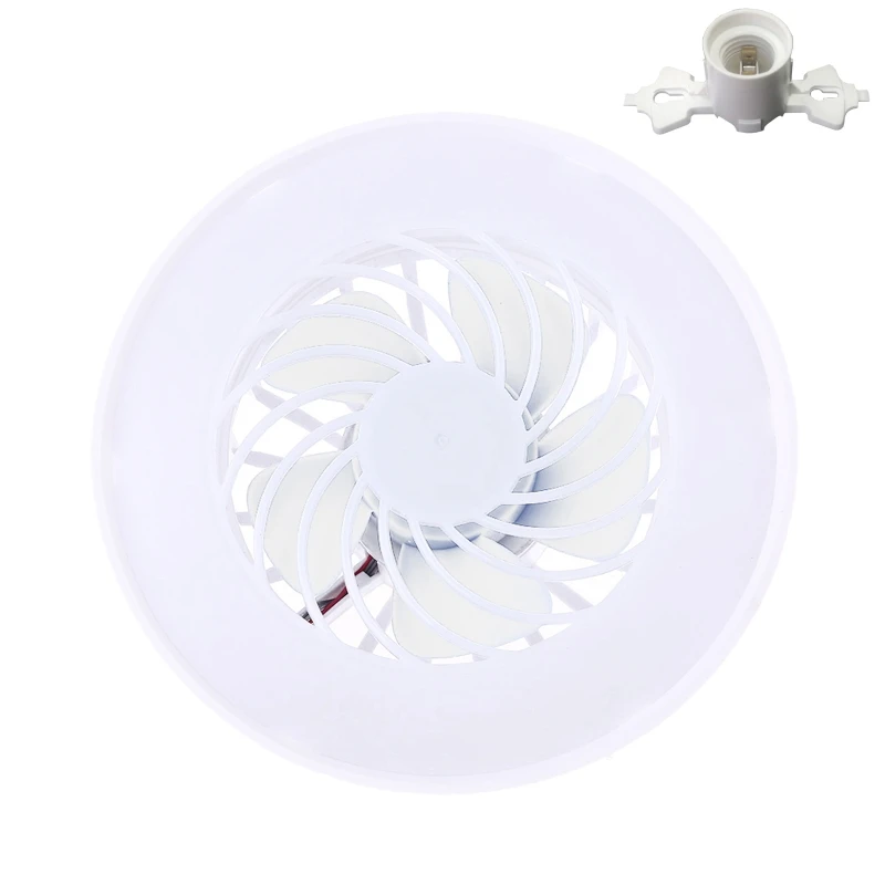 

Ceiling Fan with LED Light 5-Blade Adjustable Speed with E27 Head for Stall