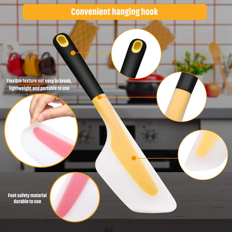 34cm Cake Cream Spatula Non Stick Omelette Turner Butter Scraper Flour Mixing Baking Tool Heat Resistant Pastry |