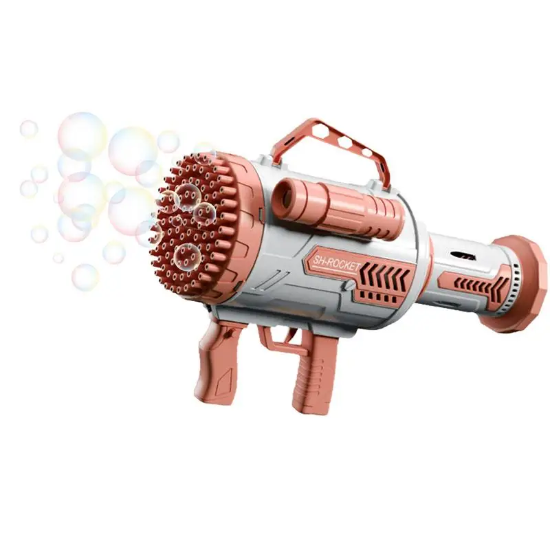 

Rocket Launcher Bubble Blower Electric Bubble Maker Toys With 100-Hole Rechargeable Rocket Boom Bubble Maker Toys For Summer