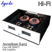 lyele audio accuphase e405 hifi amplifier class ab sound amplifier high power 250w2 delicate sound high end audio amp 110v220v