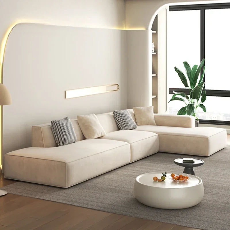 Простой современный мягкий диван-кресла Lazy Relax белый дизайнерский