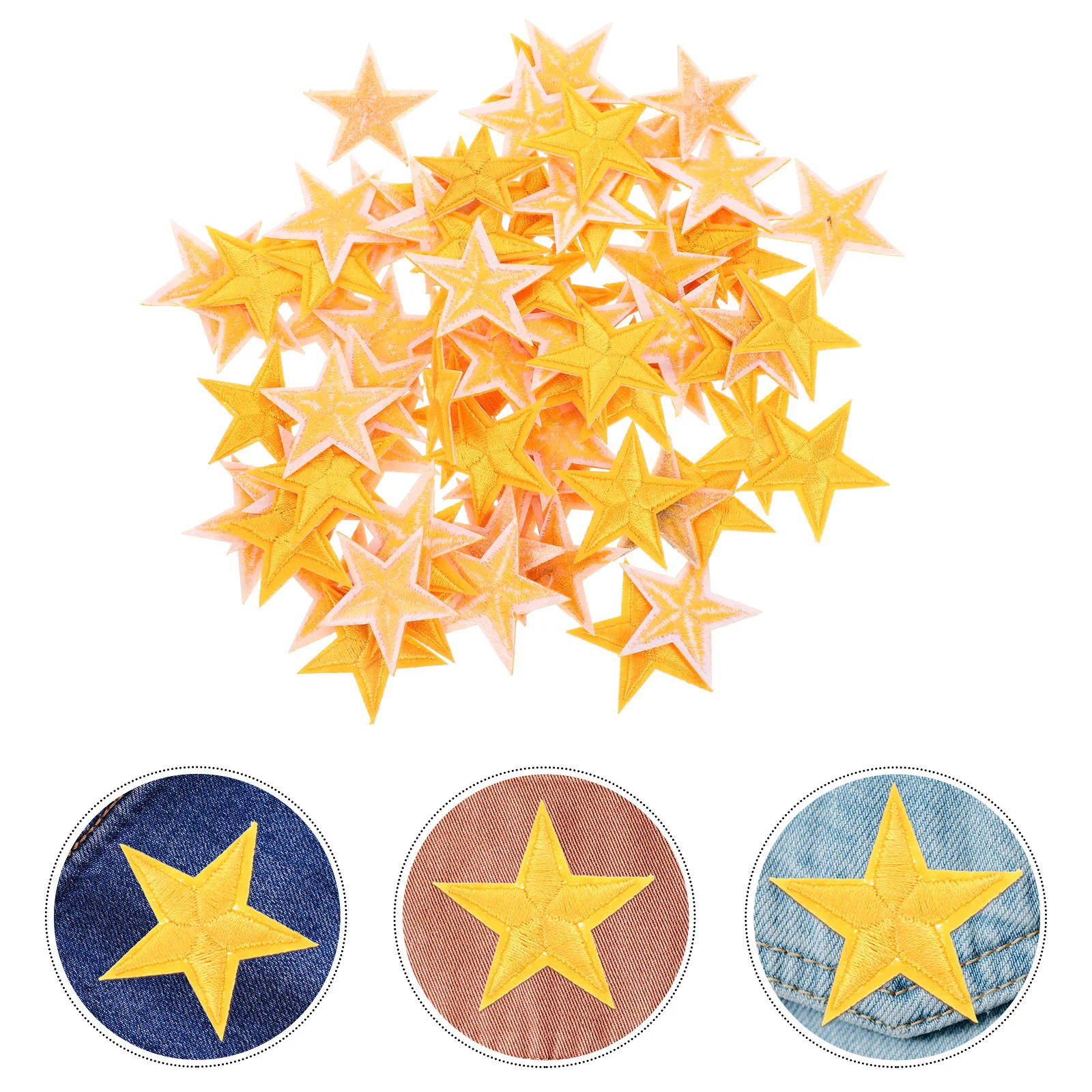 

Star Applique Ironclothes Patch Sequin Glitter Diy Sticker Stars Pentagramappliques Stick Heat Adhesive Transfer Rhinestone