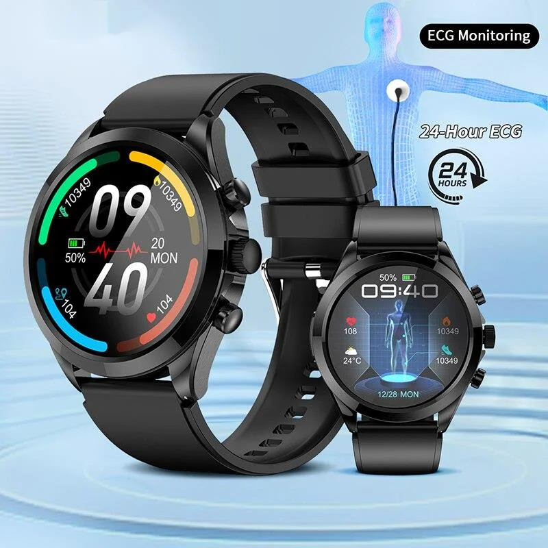 

Новинка 2023, умные часы с монитором уровня глюкозы в крови, мужские водонепроницаемые спортивные Смарт-часы с функцией измерения ЭКГ и PPG и Bluetooth