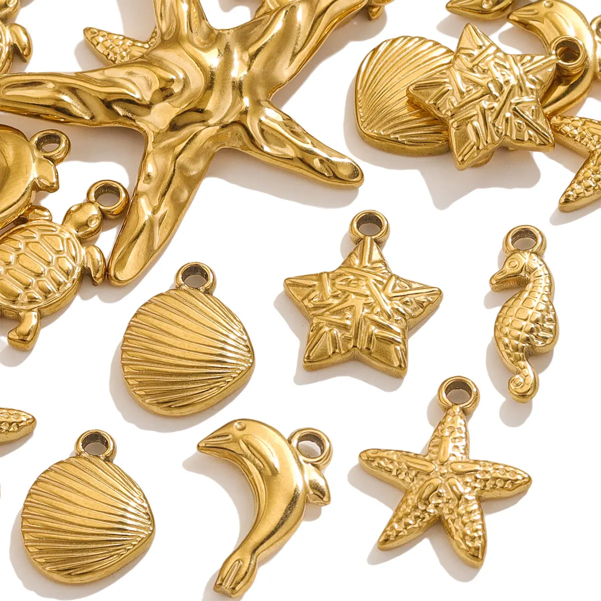 5 шт. Уникальные Милые кулоны в виде морских звезд коньков ракушек ювелирные