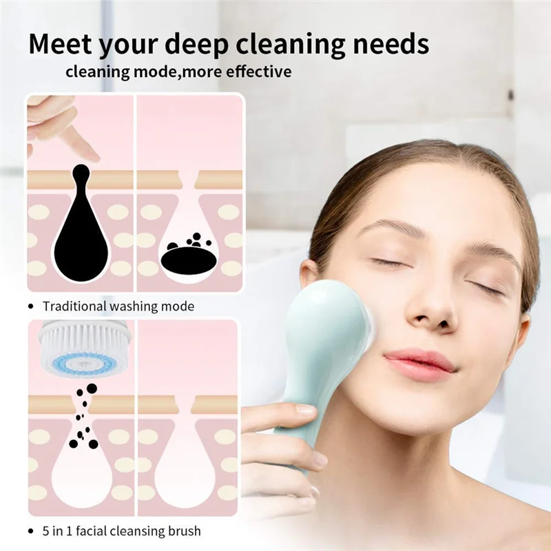 Фото B46C Сменные насадки для щеток в упаковке с глубокими порами для Clarisonic Mia 1, Mia 2, Mia Fit, Alpha для Smart Profile Uplift и Alph №2
