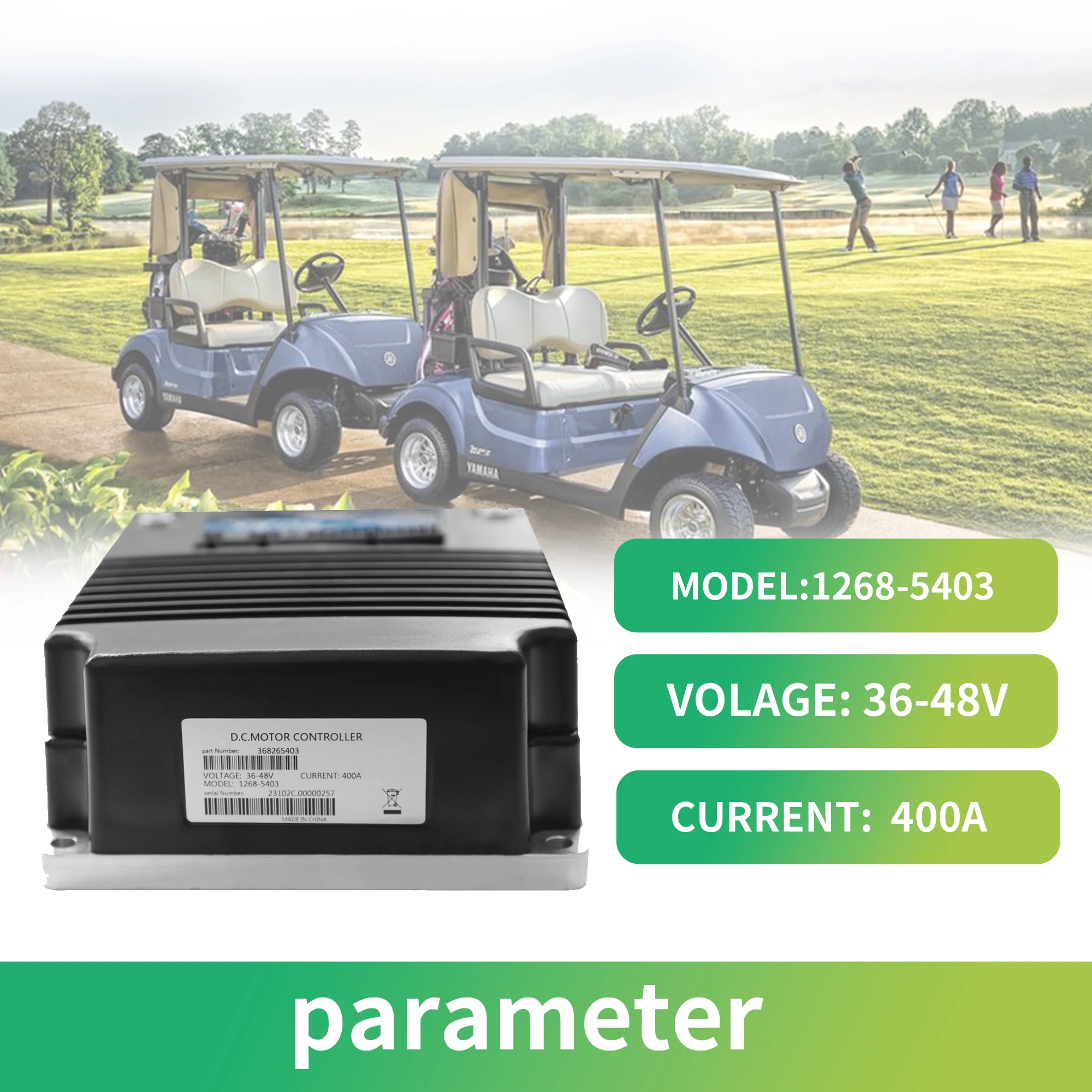 Фото Контроллер скорости двигателя Sepex 48 В 400 А 1268-5403 для автомобиля Curtis Club EZGO Golf Cart 1999-UP №2