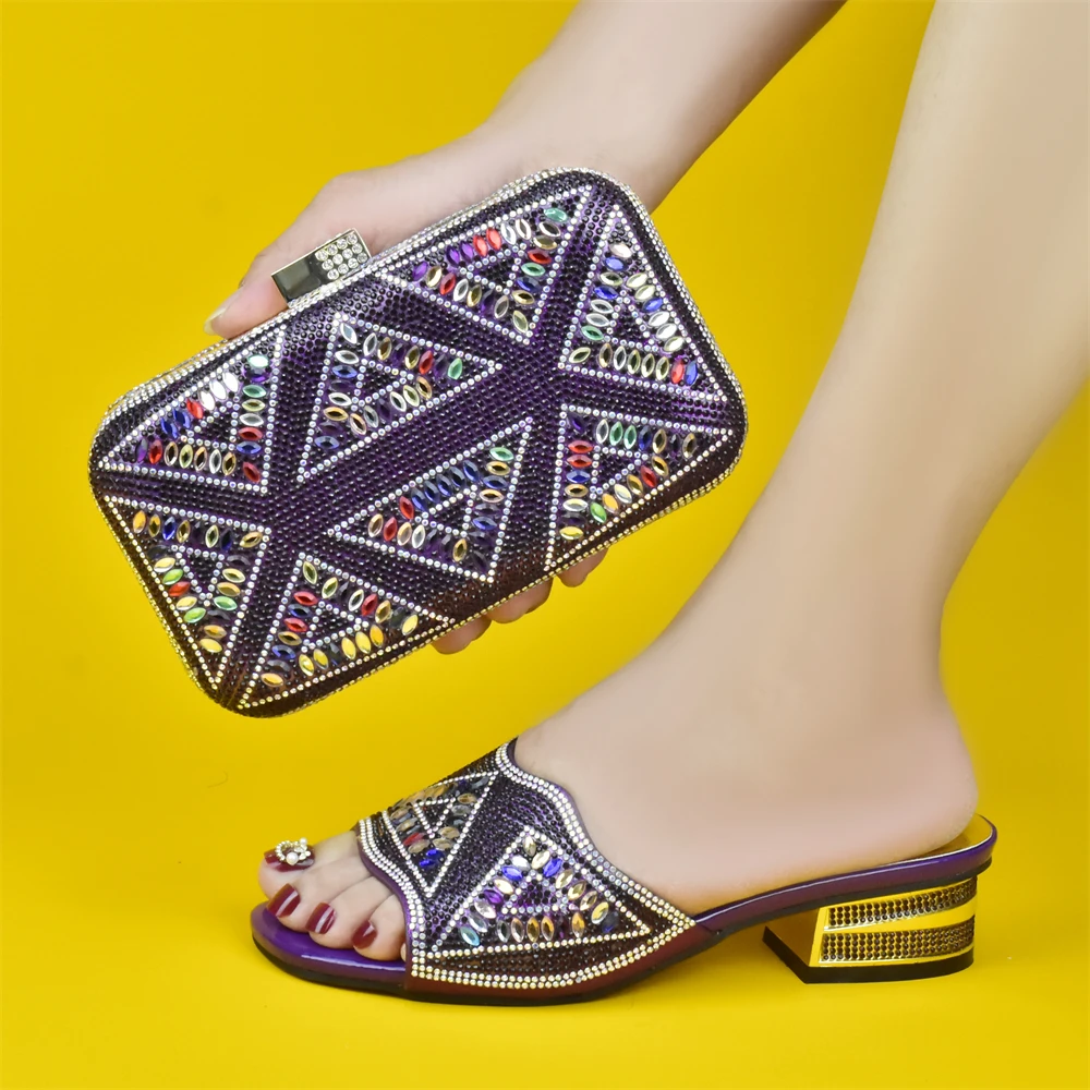 Doershow хорошая цена африканская Свадебная обувь Итальянская с подходящими сумками