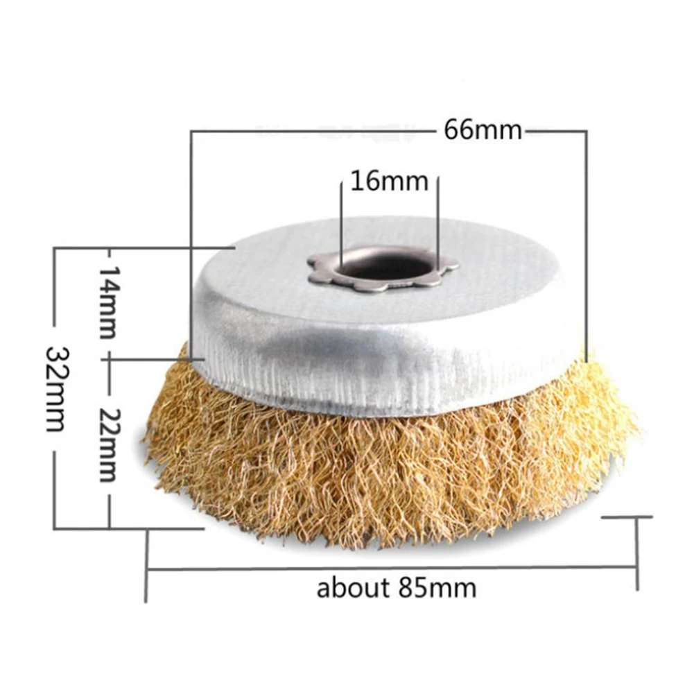 

M10/M16 Steel Wire Wheel Brush 80mm/85mm For Drill Rotary Tool Metal Rust Removal Polishingmini Drill Rotary Small Wire Brushes