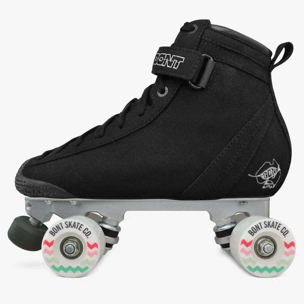 Фото Роликовые коньки BONT Vegan ParkStar Black для улицы и парка, прочные скоростные ролики для повседневного использования и роллер-дерби №3