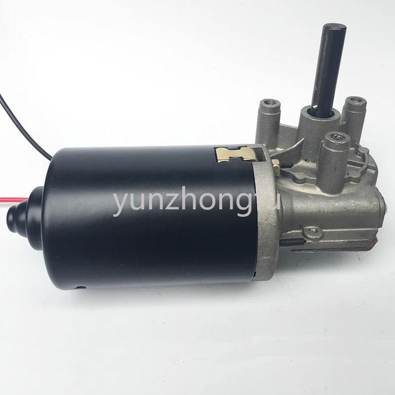 Червячная Шестерня постоянного тока 12 В 24 в 60 Вт 20 об/мин 30 об/мин 50 об/мин 80 об/мин, самоблокирующаяся, двигатель, медная турбина, вал Keyway