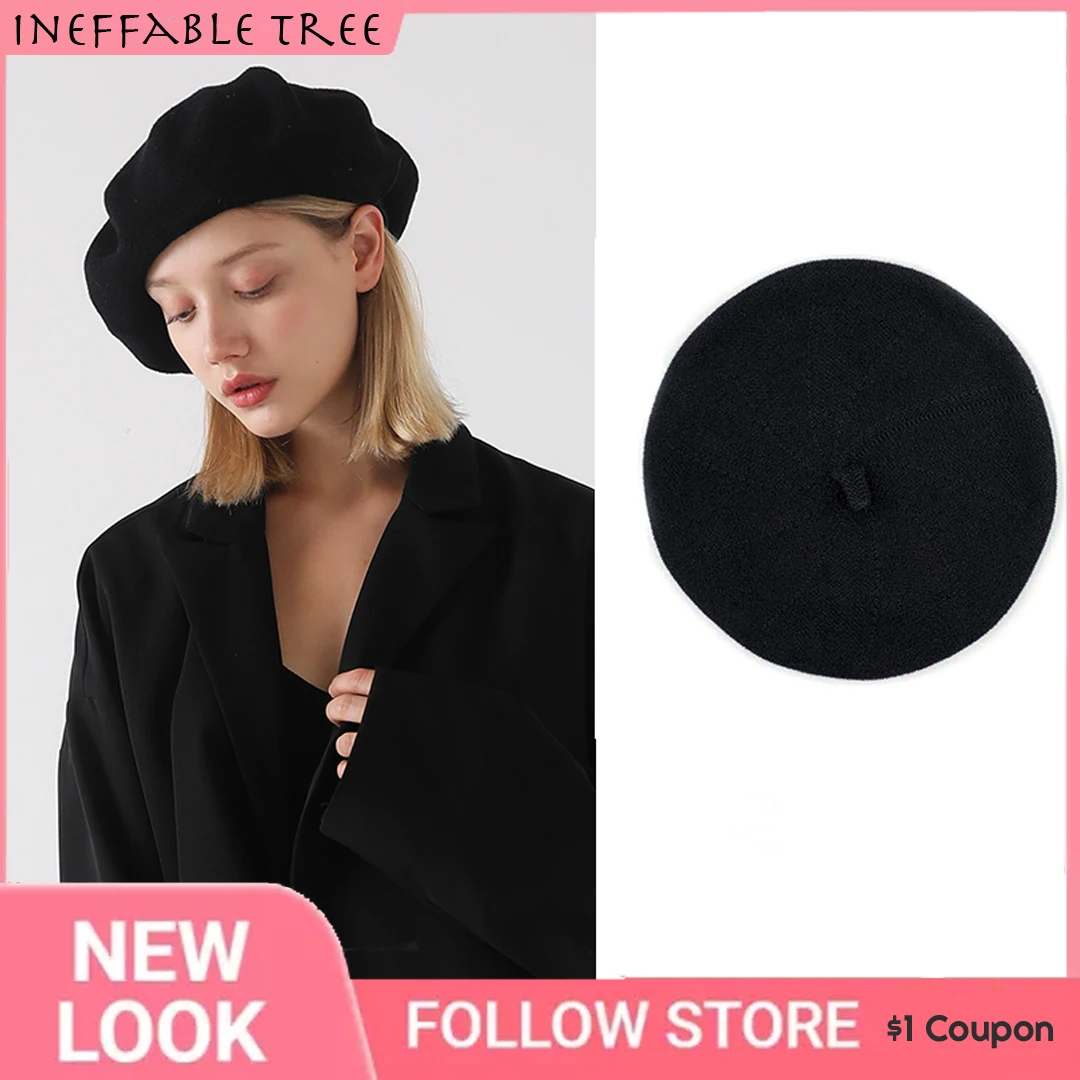 

58-60CM Beret Hat Women Candy Color Flat Berets Summer Autum French Elegant Artist Beret Ladies Fashion Vintage Painter Caps