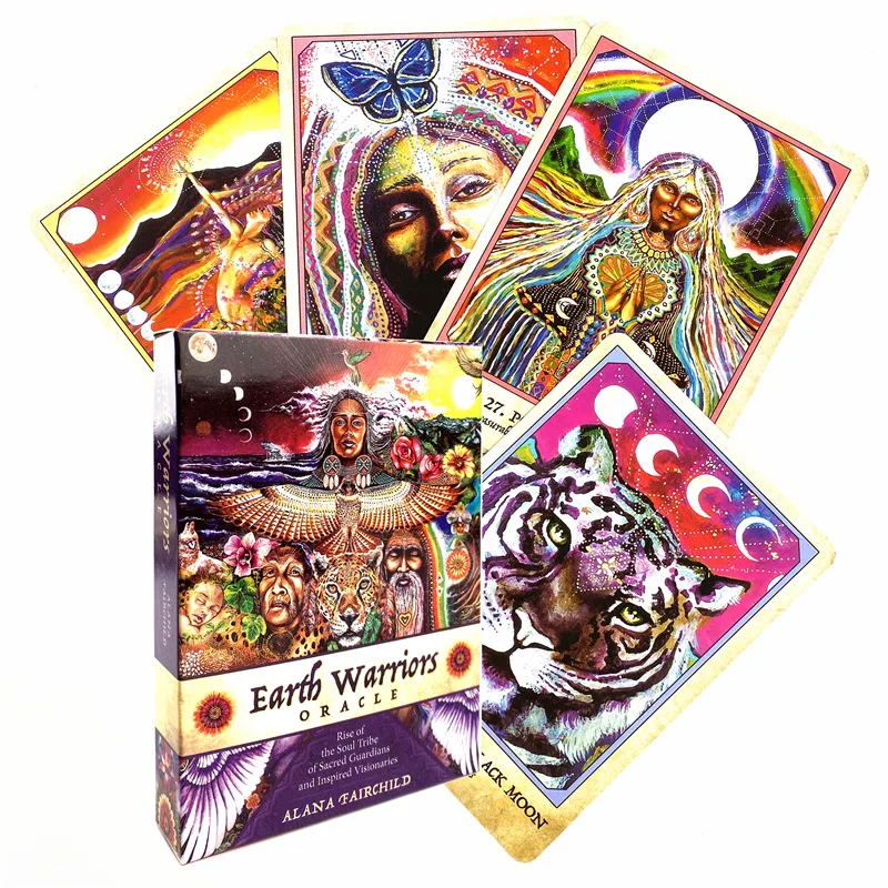 

Earth Warriors Oracle Cards Funny Family Holiday Party Oracle Deck Playing Cards English Board Games Tarot Cards