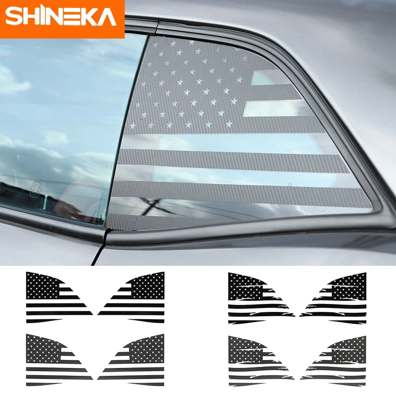 

Автомобильные наклейки SHINEKA для Dodge Challenger 2008 Up, декоративный чехол для заднего стекла автомобиля Dodge Challenger 2008-2022, аксессуары