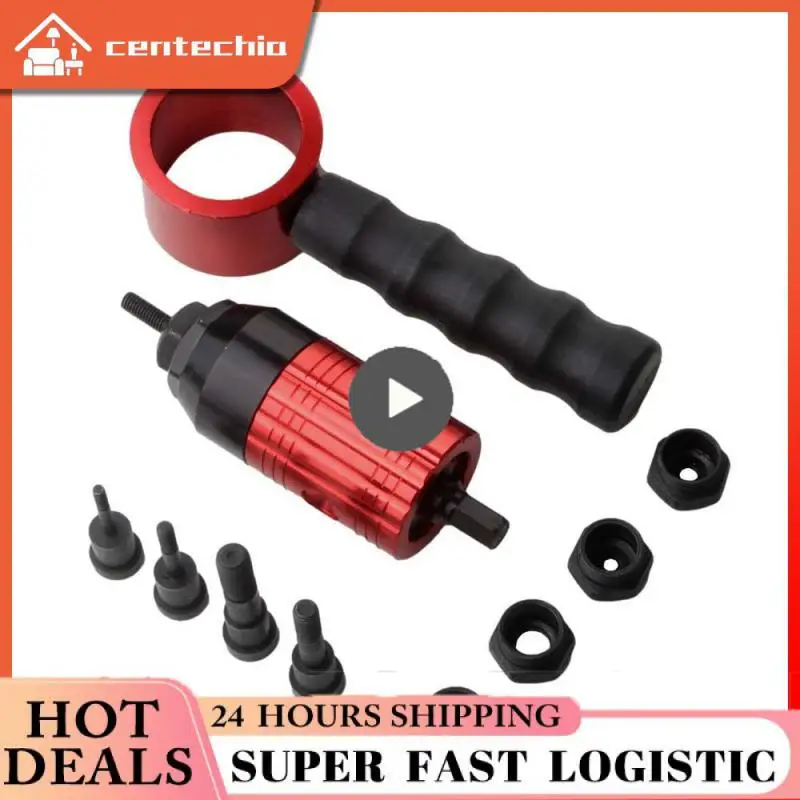 

Detachable Quick Conversion Tool Aluminum Electric Pneumatic Rivet Machine Drill Bit Adapter Hand Rivet Nut Tool Set M3-m8