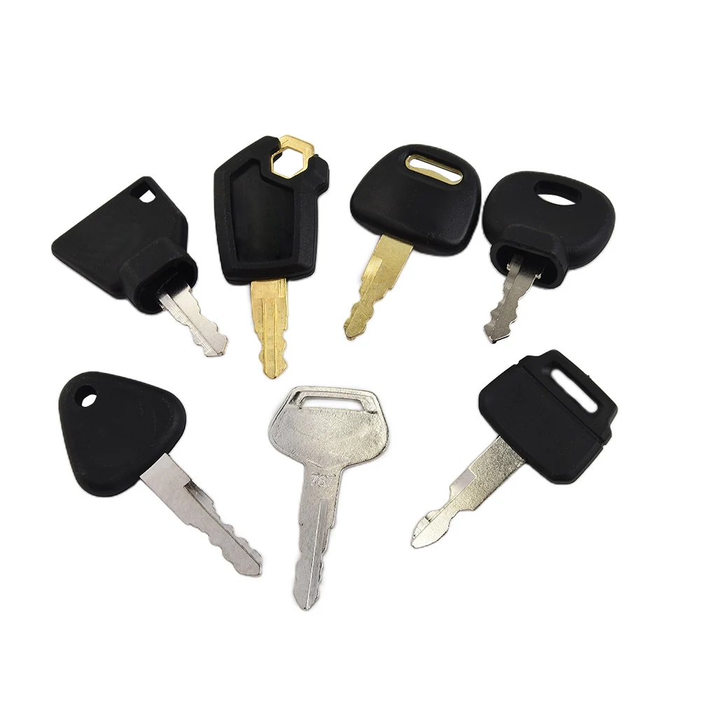 

7Pcs Ignition Key Construction Machine Keys 14607 5P8500 K250 H800 787 777 For JCB For Volvo Tractor Auto Replacement Parts