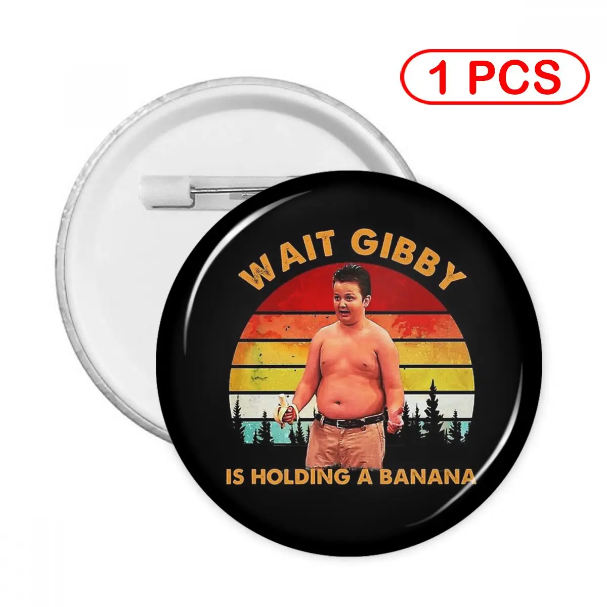 

Gibby Singing Funny Boy Pins Creative Brooch Jewelry Decor Metal Pin Badge Girl Child Broche Button Clothes Gift