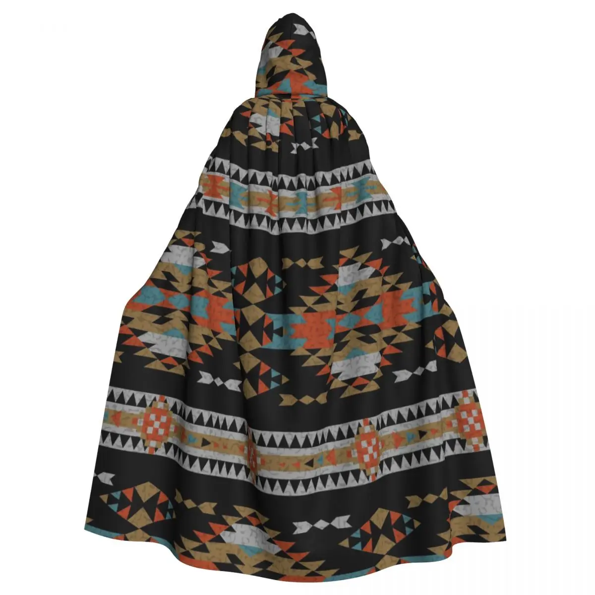 Hooded Cloak Unisex Cloak with Hood Indian Aztec Ethnic Cloak Vampire Witch Cape Cosplay Costume