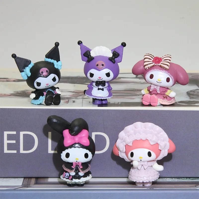 Sanrio Kuromi мелкая ручная работа 5 штук украшение для инстаграма милый мультяшный