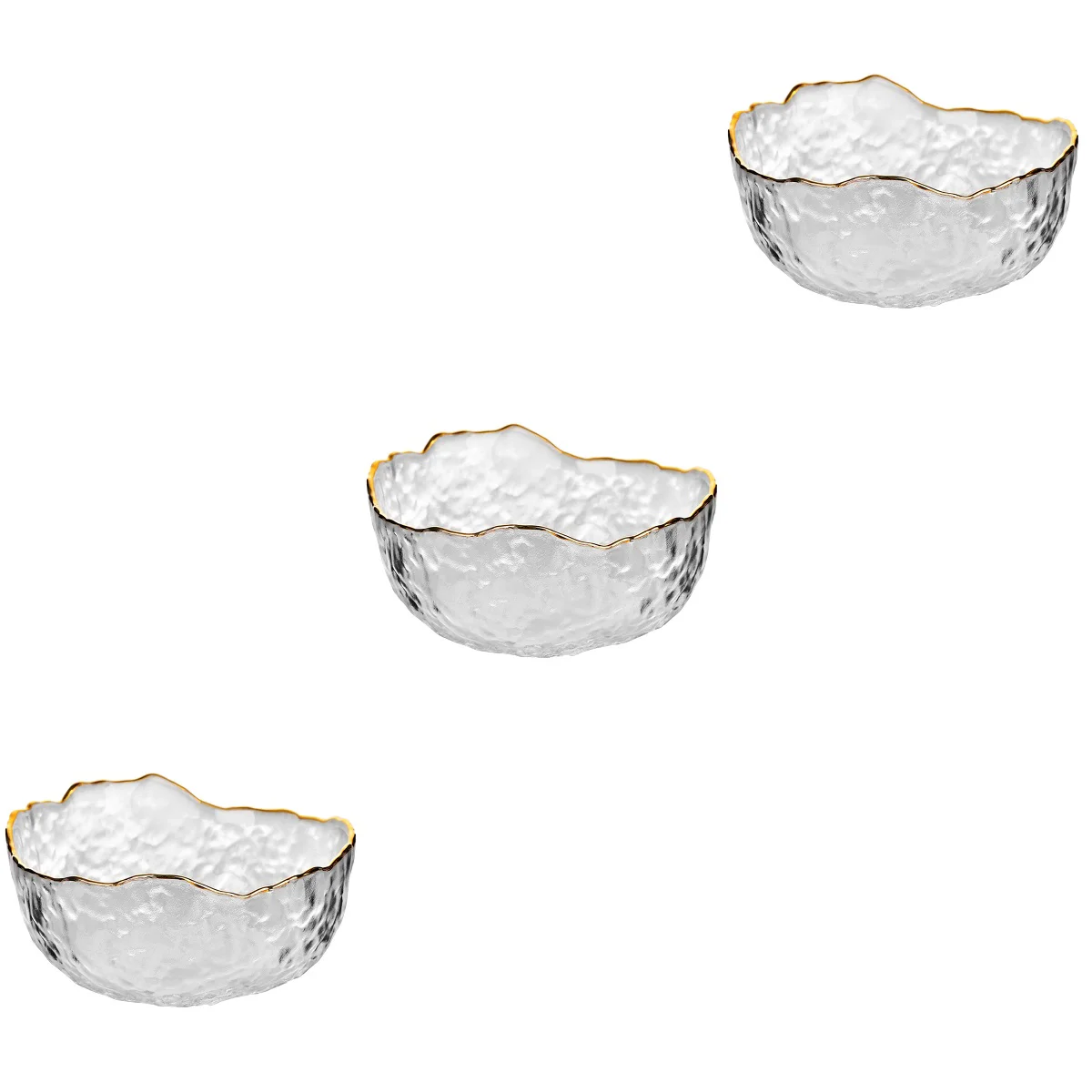 

3 PCS Hand Soak Bowl Glass Serving Bowls Wash Soaker Tray Glass Pasta Bowl Finger Manicure Bowl Manicure Removing Bowl