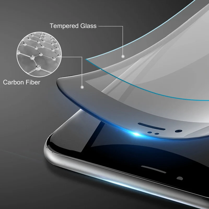 Изогнутое мягкое 3d-стекло YIYONG с закругленными краями для iPhone SE 2020 закаленное