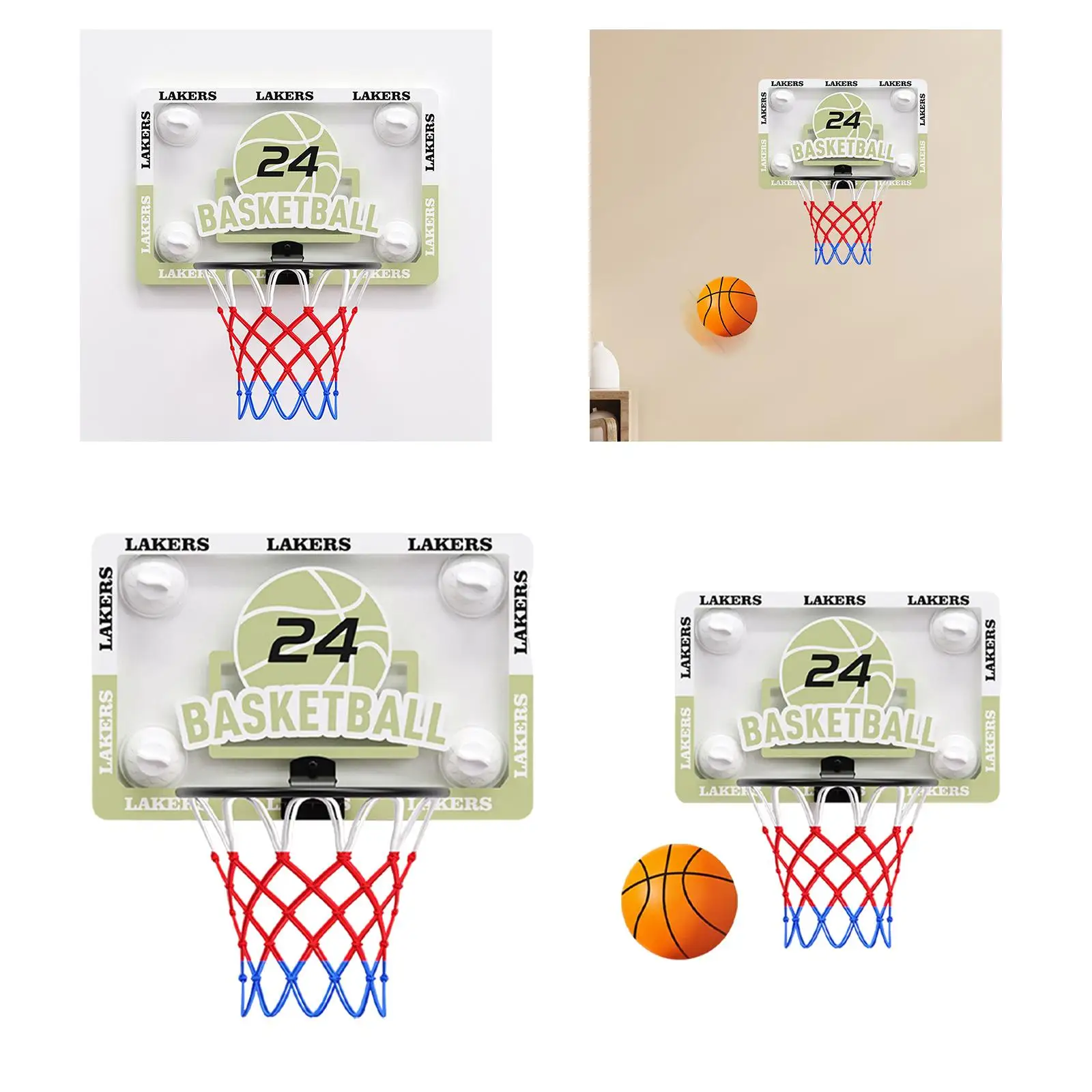 Баскетбольное кольцо на присоске сложенное портативное простая установка