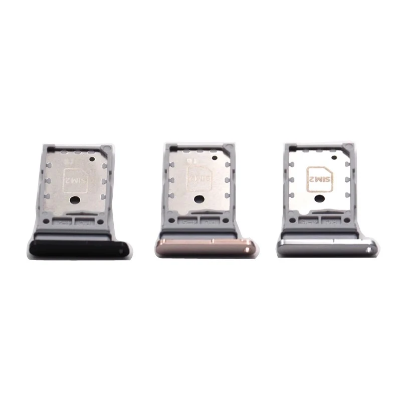 

SIM Card Tray For Samsung Galaxy S22 S22 Plus S22 Ultra Flex Cable Reader Socket Slot Holder Dual SD
