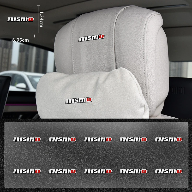 

Car Logo Car Chair Sun Visor Universal Large Sticker Decoration For Nismo GTR leaf Juke March Note Fairlady GTR J10 Car-styling