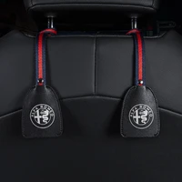 car seat back hook storage hook interior portable hanger leather accessories for alfa romeo 159 giulia giulietta stelvio 156 147