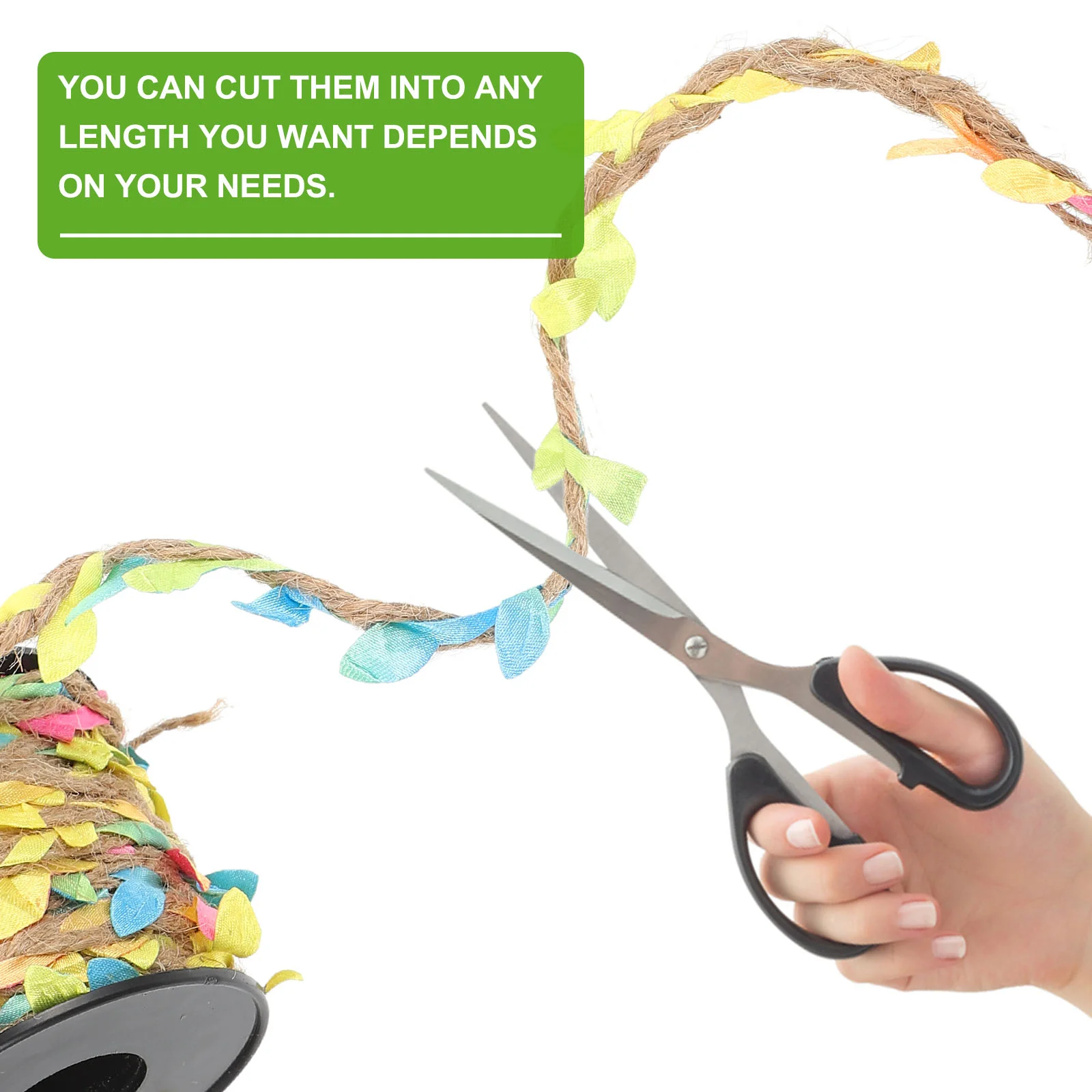 2-рулонная натуральная имитация веревки и ленты из ротанга для цветочного букета