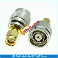 1x pcs rf connector socket rp tnc rptnc male jack to rp sma rpsma male plug rptnc rpsma brass straight rf adapters