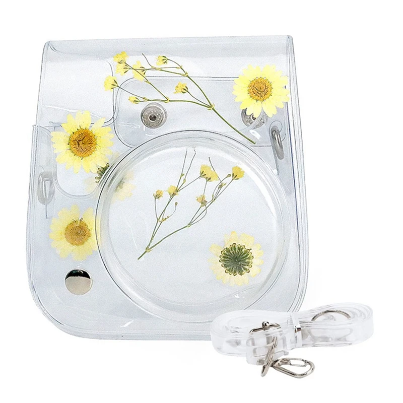 

Transparent Mini Portable Phone Case Camera Storage Bag With Shoulder Strap For Instax Mini11/9/8