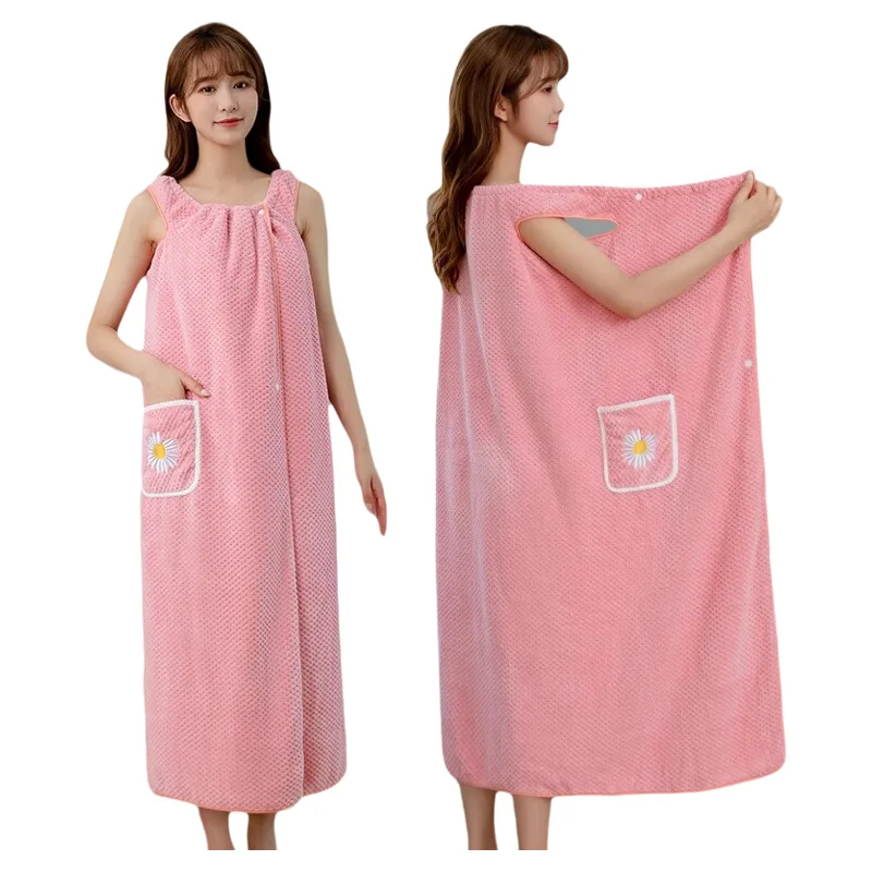 Новинка 2024 банное полотенце домашнее женское носимое хлопковое впитывающее для