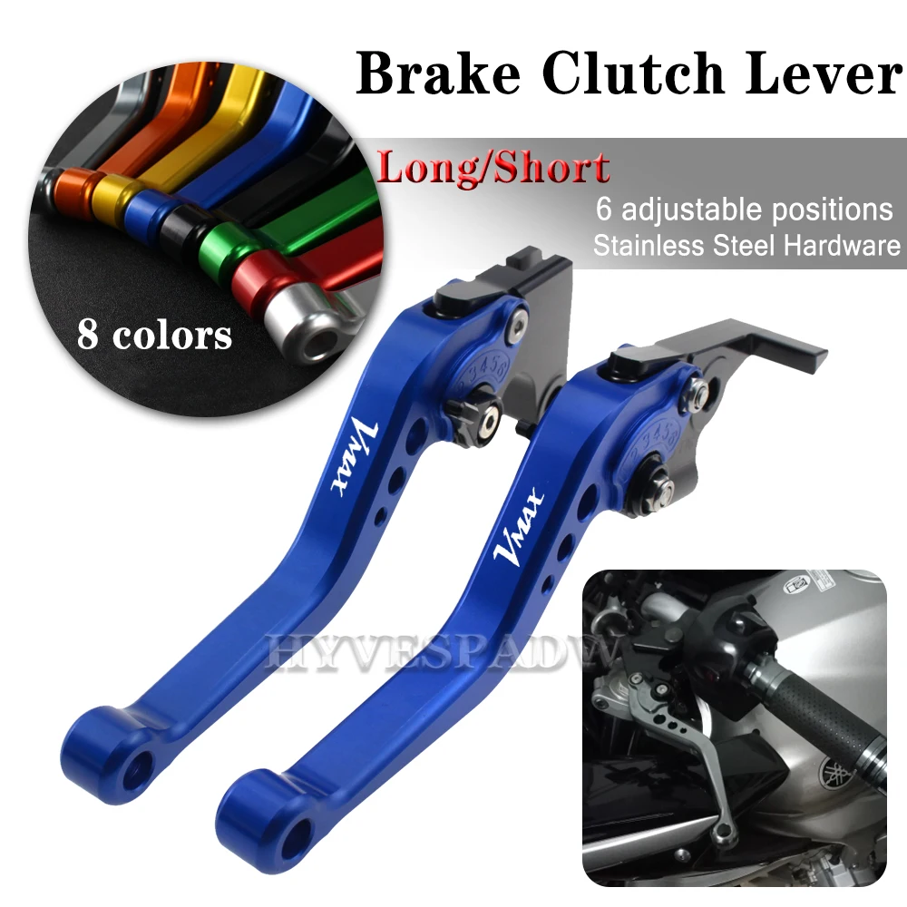 

For YAMAHA V-MAX V MAX 1700 2009-2018 Motorcycle Adjustable Handles Lever Short Brake Clutch Levers
