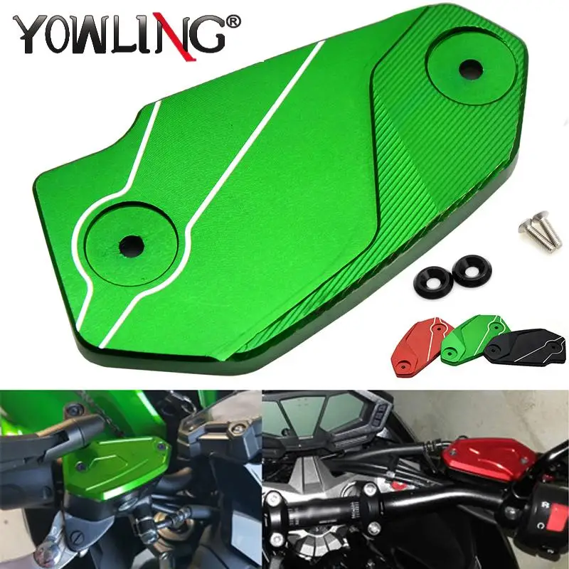 

Z800 Z900 CNC Cylinder Rear Fuel Brake Fluid Reservoir Cover Tank Cap Cylinder For Kawasaki Z900 z800 2013 2014 2015 2016 2017