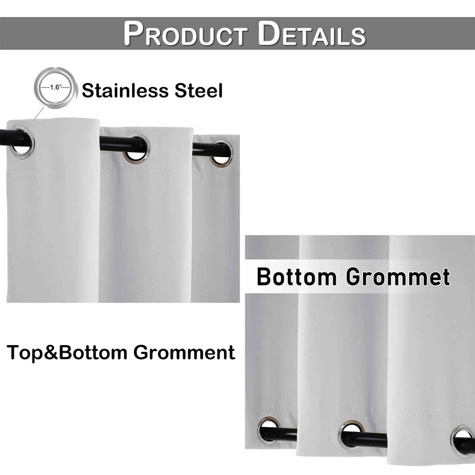 1/2 шт. уличные светонепроницаемые занавески для внутреннего дворика