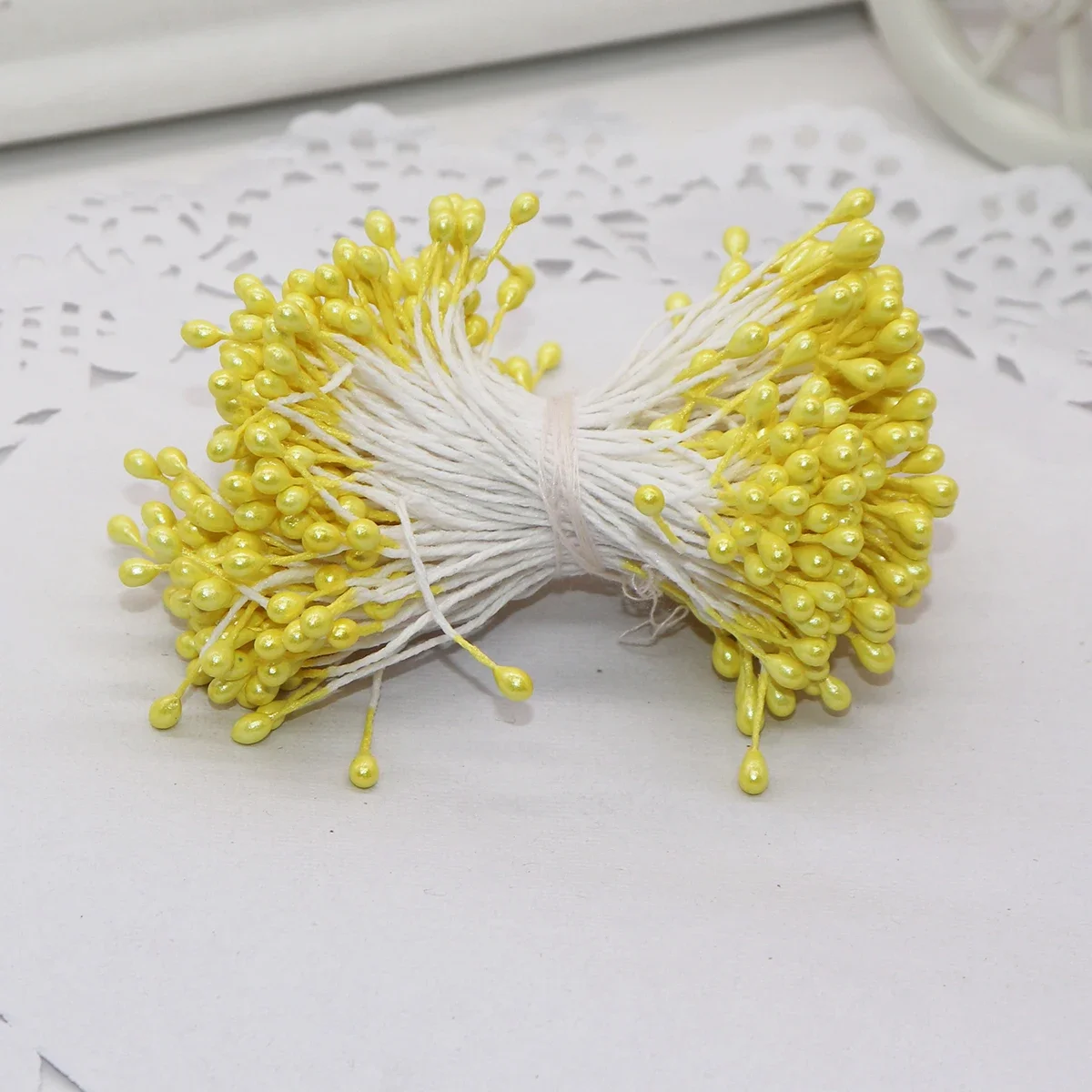 

Искусственные цветы тычинки 288 шт., полиэстер, двойные головки