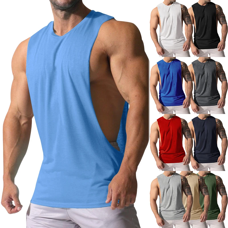 

2023 Hot Sale Summer New Brand Gym Vest Muscle Fashion Sleeveless Men Clothing Workout Sweatshirt