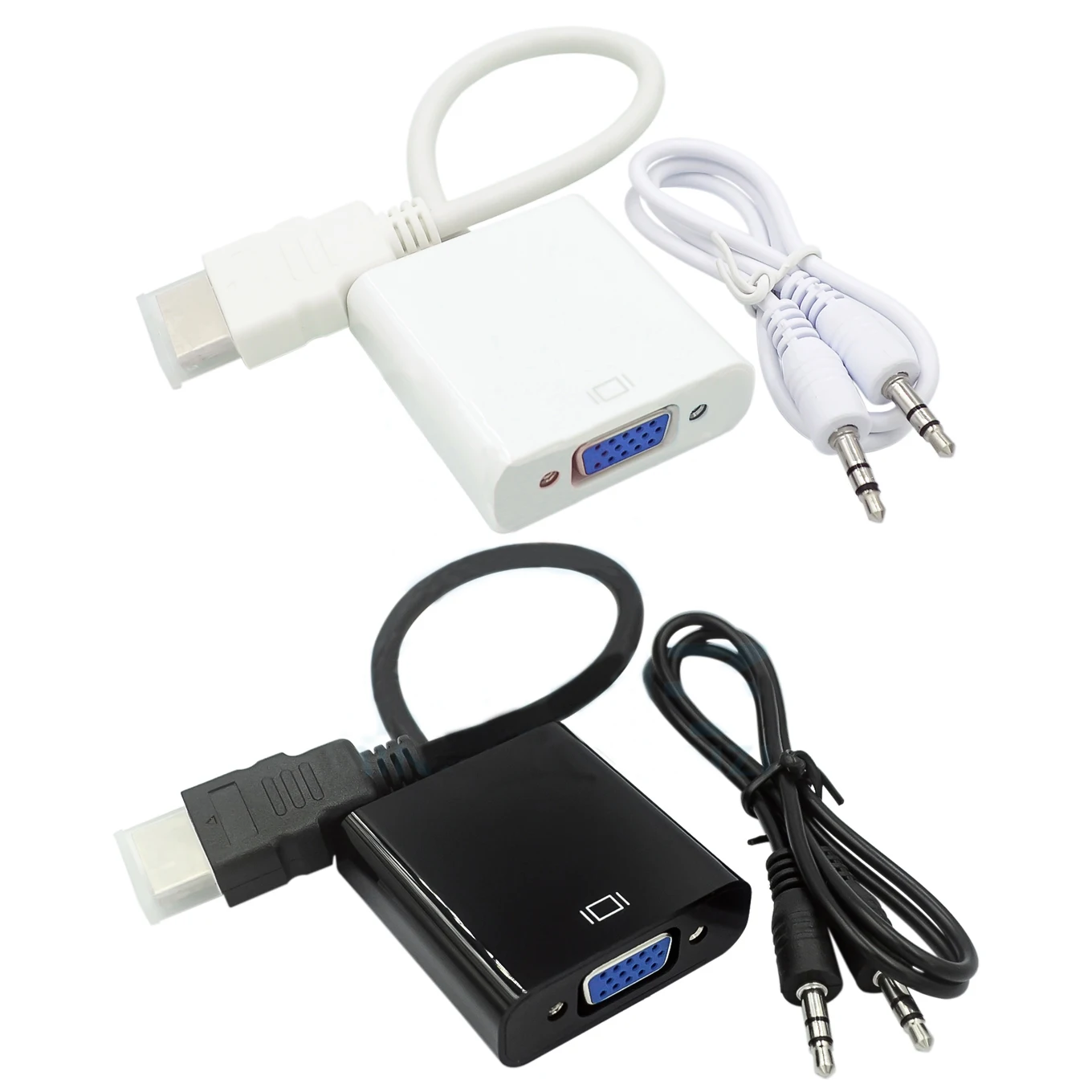 Кабель HDMI в VGA преобразователь HD кабель с аудиоадаптером