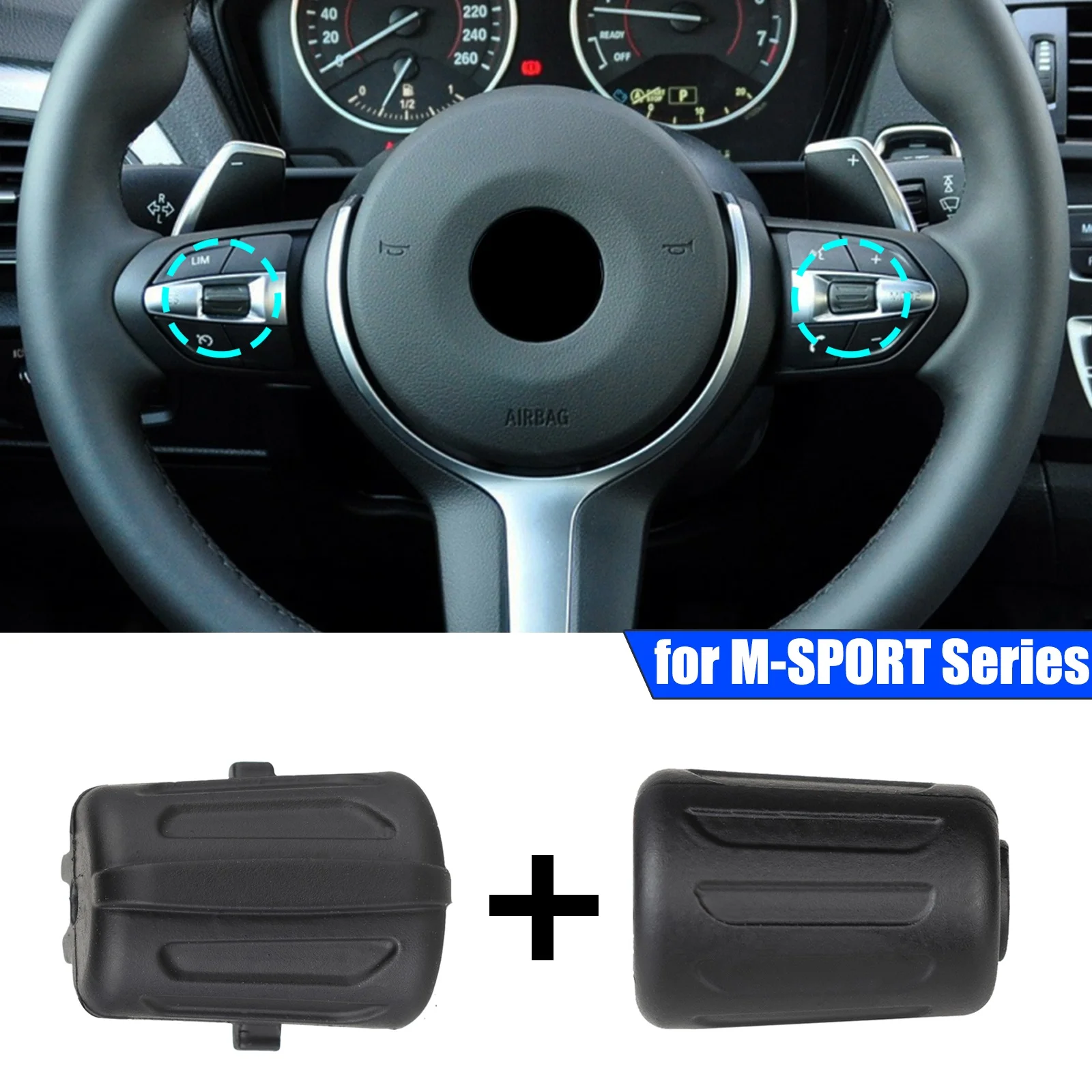 

Автомобильная ручка M Sport на рулевом колесе, автоспортивная версия для BMW 1, 3, 4, 5, 6 X3 X4 X5 X6, серия F10 F11 F30 F06 F25 61317849411