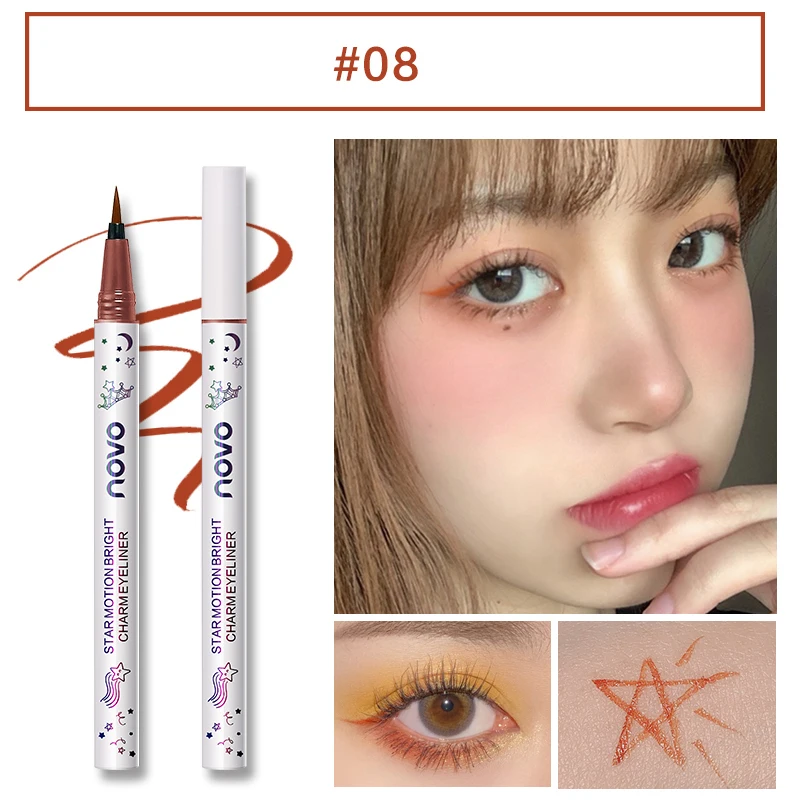 

Colorful Matte Liquid Eyeliner Waterproof Smooth Lasting Quick-Drying Eyeliner Not Blooming Eyeliner Pen Lady Makeup Tool Beauty