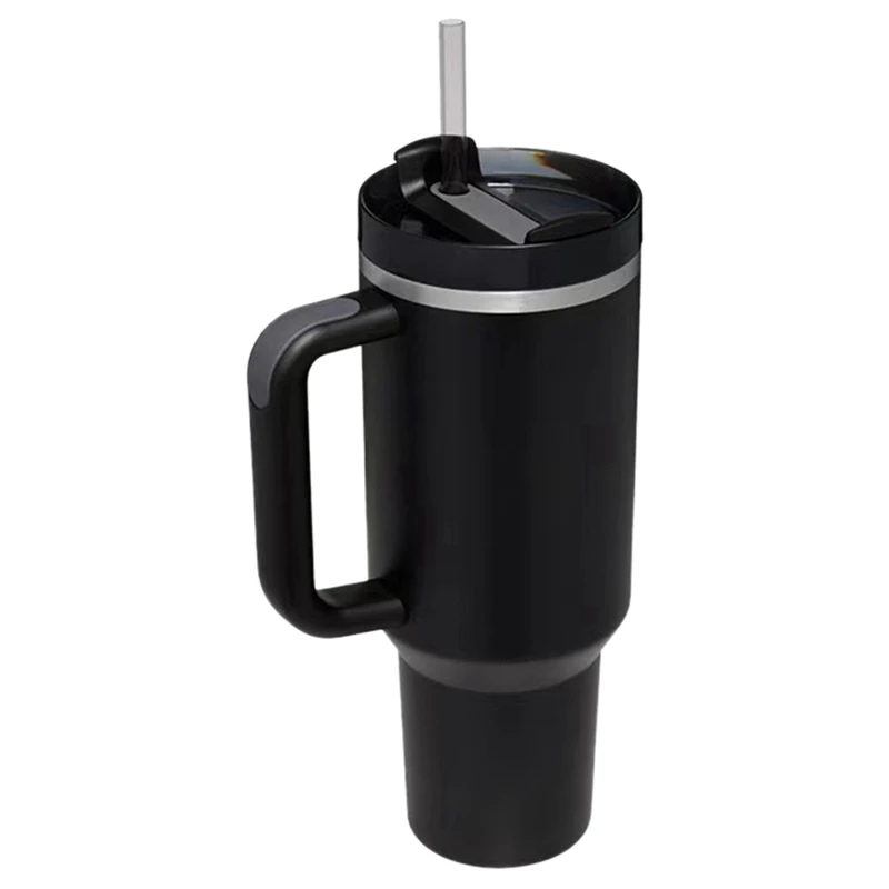 Travel Mug Coffee Cup Insulated Reusable Stainless Steel (bl