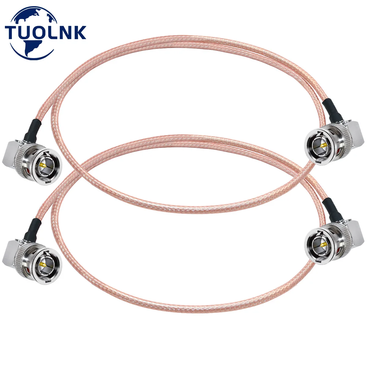 

BNC Elbow Cable 75ohm BNC Male Right Angle Extension Assembly Cable RG179 Pigtail Jumper HD SDI Video Coaxial Cable