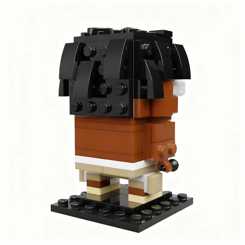 Фото 102 шт. MOC Travis Scott Custom BrickHeadz, модель из строительных блоков, коллекция для творческого оформления, сборные кирпичики. №3