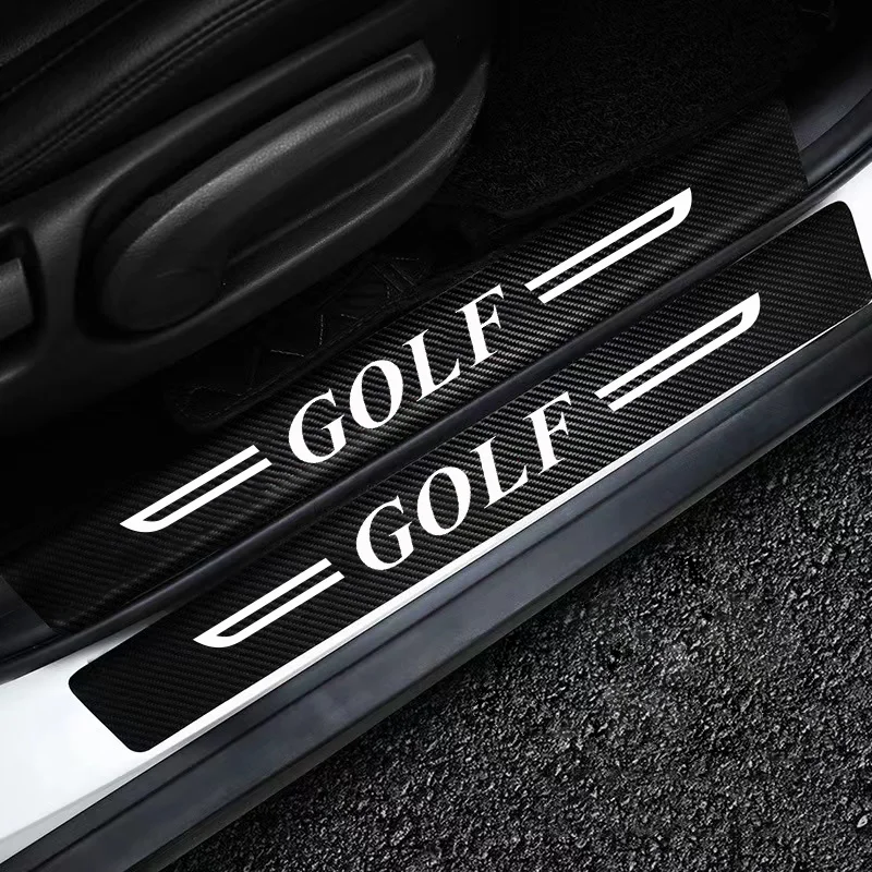 4 шт. защитные наклейки на порог автомобильной двери для VW Golf 7 6 5 MK2 MK3 MK4 MK5 MK6 MK7 MK8
