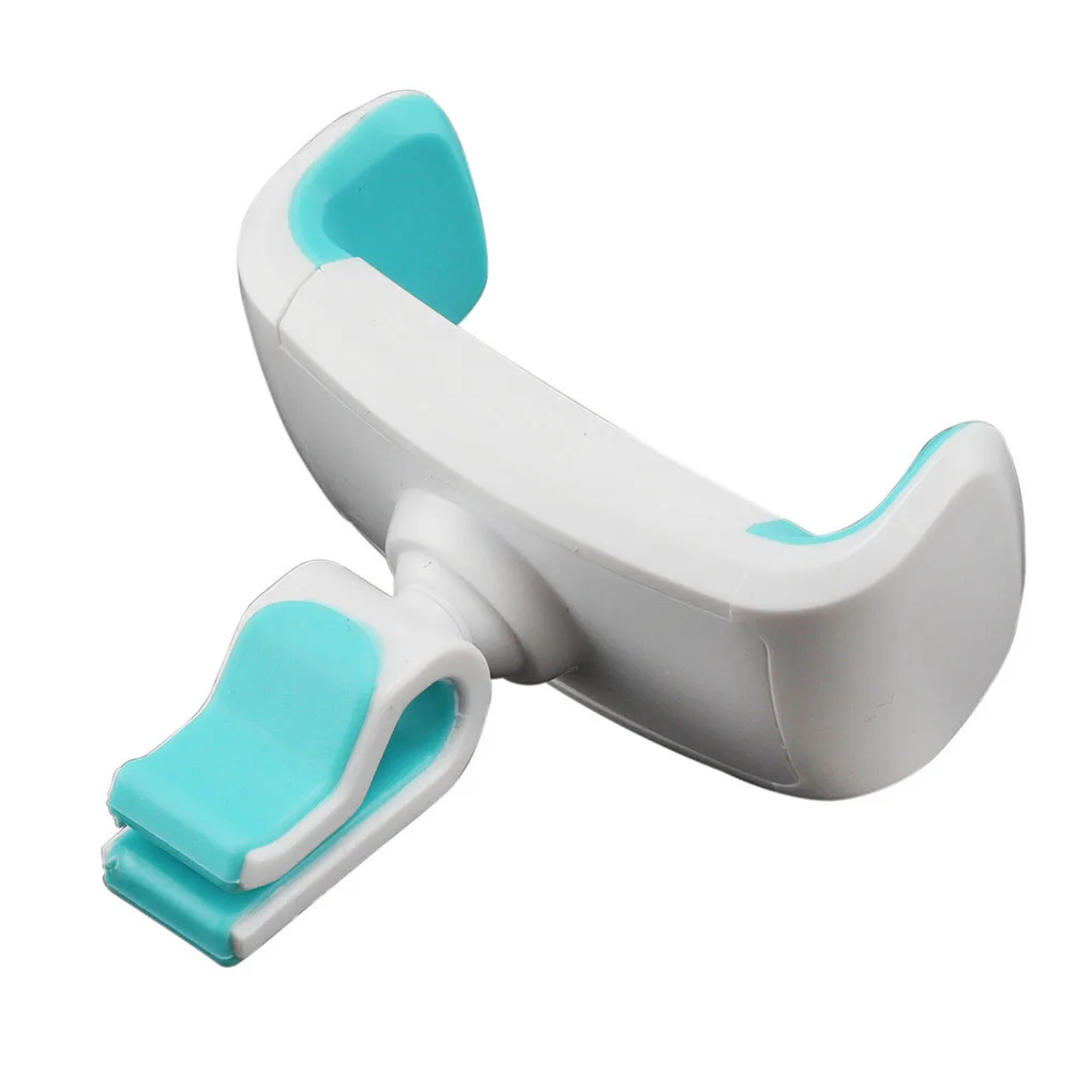 

PC Vehicle Cellphone Holder Universal 360 Degree Rotatable Stand Bracket for 3 5 to 6-inch Phones with Clamp White Blue