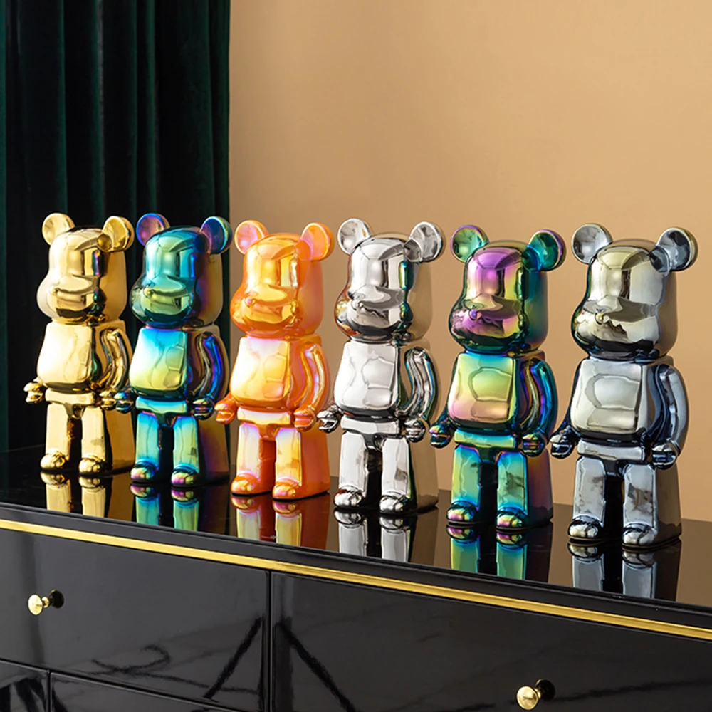 

bearbricked Statue Desk Accessories Bedroom Decoration Home and Decoration Luxury Living Room Decoration Figurines for Interior