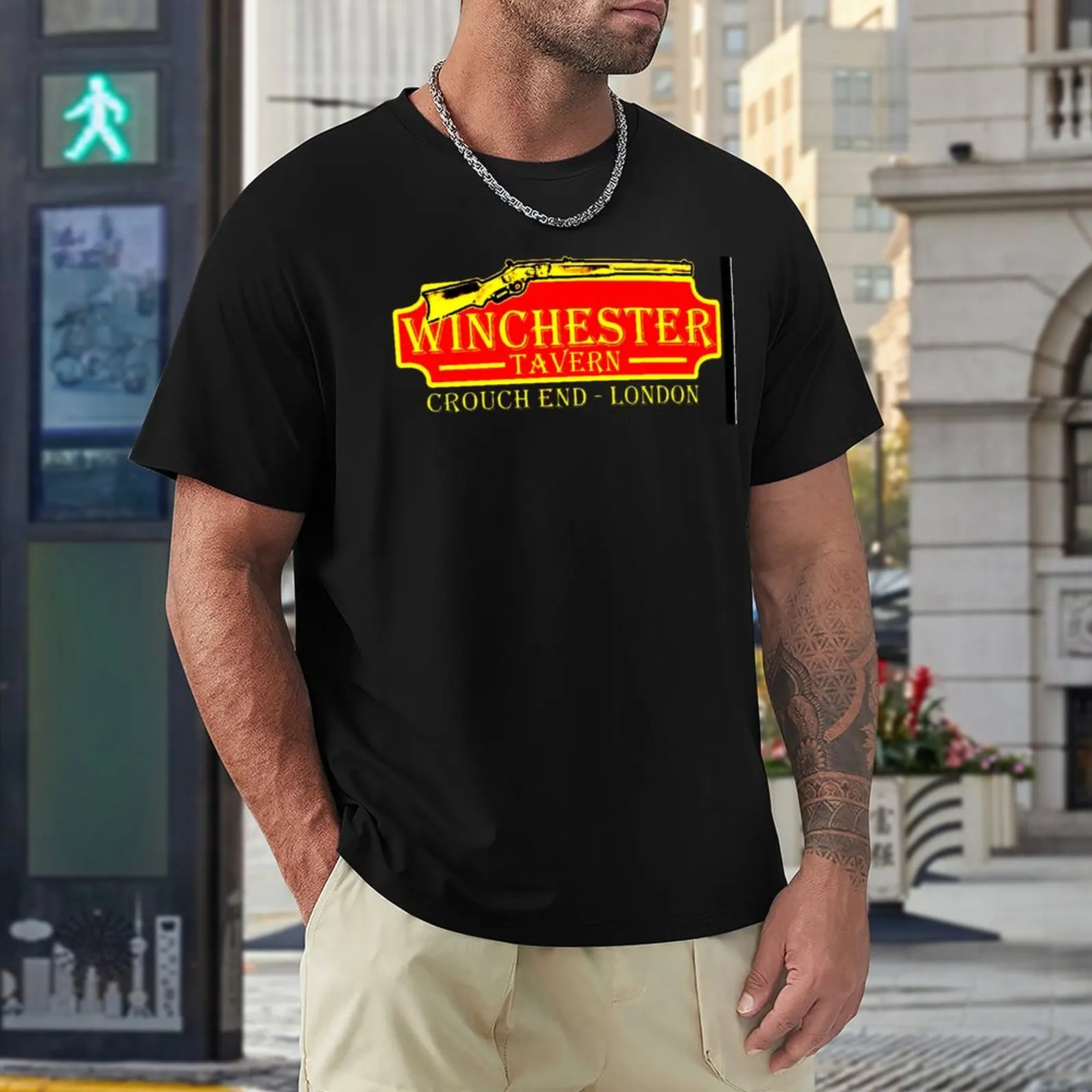 

Funny Graphic Winchester Tavern Essential T-shirts High Quality Travel Eur Size