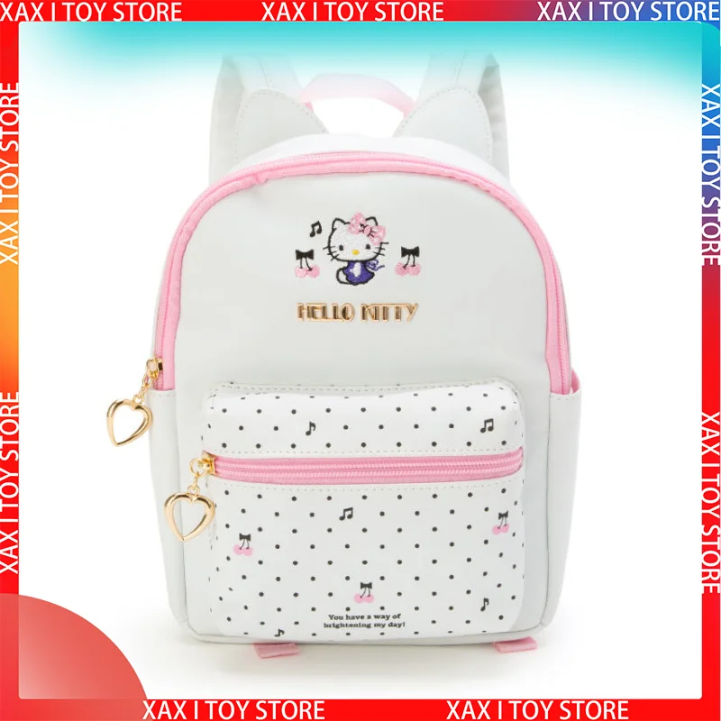 

Новый милый маленький мини-рюкзак с аниме Hello Kitty, кожаная сумка, рюкзак для детей дошкольного возраста, школьные рюкзаки для девочек