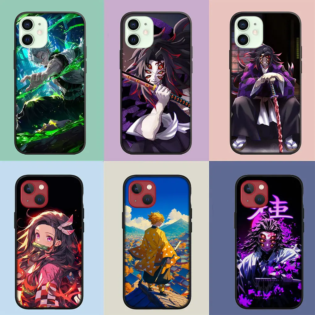 Чехол для телефона Kokushibo Demon Slayer Sanemi Shinazugawa Apple iPhone 15 14 Plus 13 12 Mini Pro Max XR + 13Pro 14+ 15+